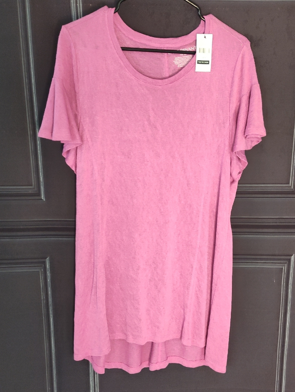 Lane Bryant Mauve Short Sleeve Tunic Top